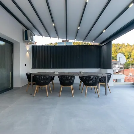 Sithoniars Luxury 2nd Floor Roofgarden With Unique Seaview Apartment Neos Marmaras